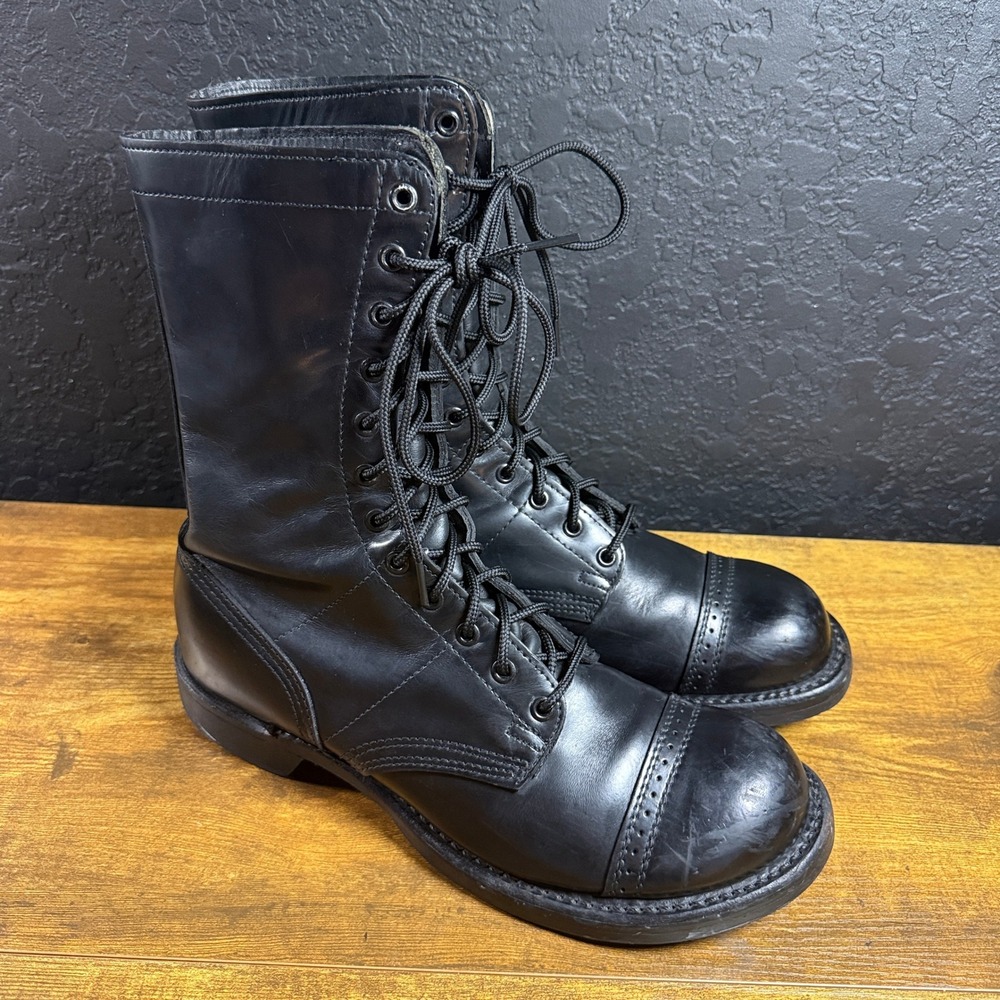 Corcoran 1500 Jump Boot Black Leather Military Combat Paratrooper Mens 10 E